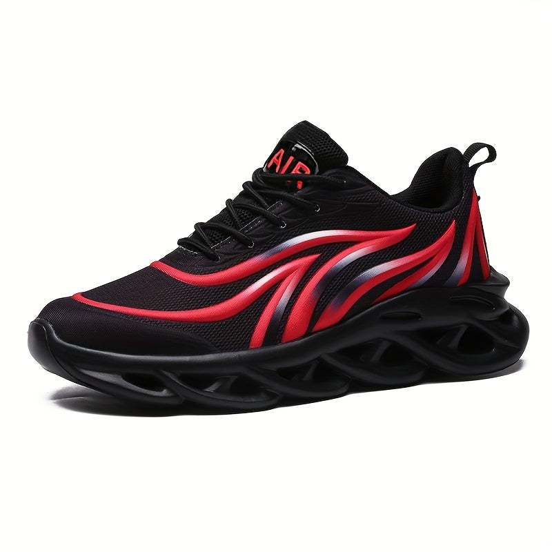 Lace-up Blade Sneakers, Lightweight Breathable Running