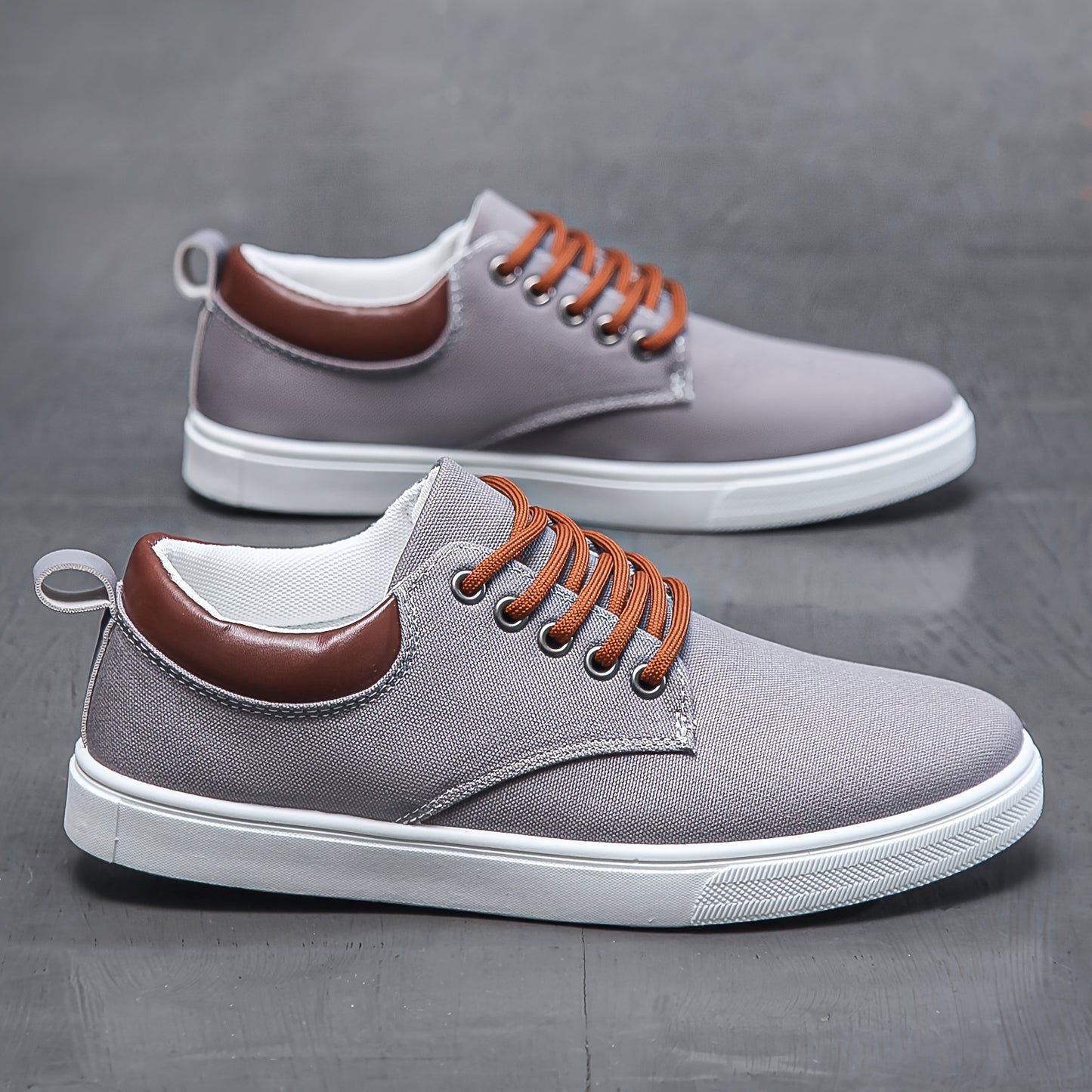 Trendy Solid Skate Shoes, Casual Lace Up Sneakers